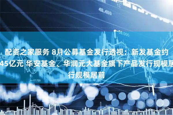配资之家服务 8月公募基金发行透视：新发基金约1045亿元 华安基金、华润元大基金旗下产品发行规模居前